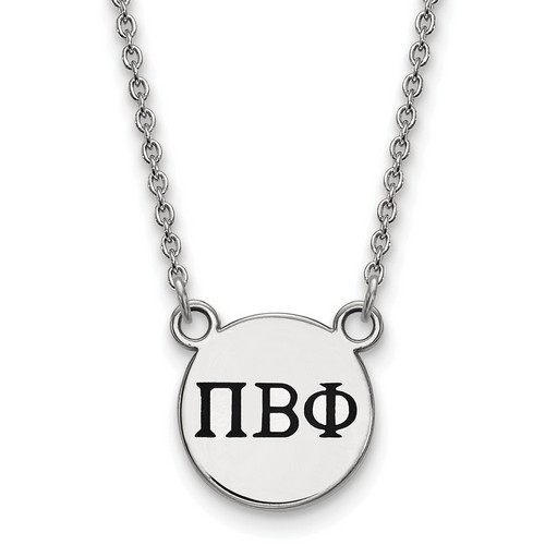 Pi Beta Phi Sorority XS Pendant Necklace in Sterling Silver 3.29 gr