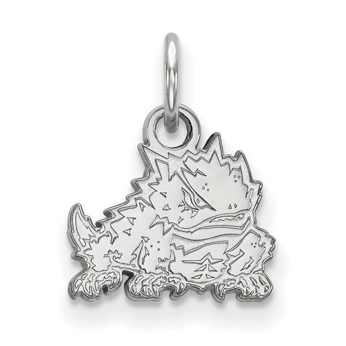 Texas Christian University TCU Horned Frogs XS Sterling Silver Pendant 0.86 gr