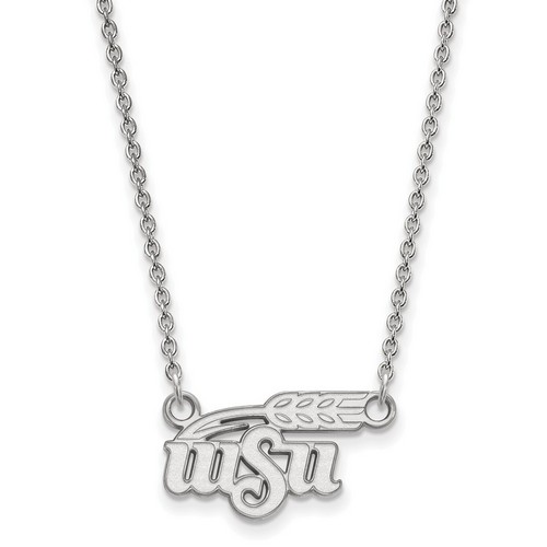 Wichita State University Shockers Small Sterling Silver Pendant Necklace 2.92 gr