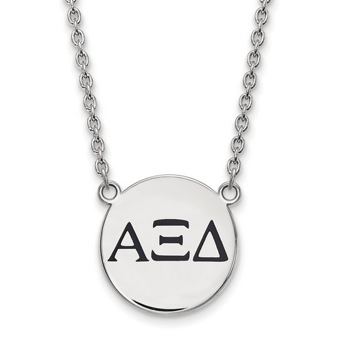 Alpha Xi Delta Sorority Small Sterling Silver Pendant Necklace 6.62 gr