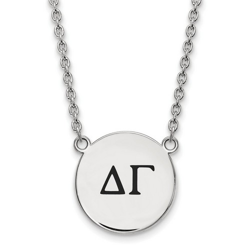 Delta Gamma Sorority Small Pendant Necklace in Sterling Silver 6.49 gr