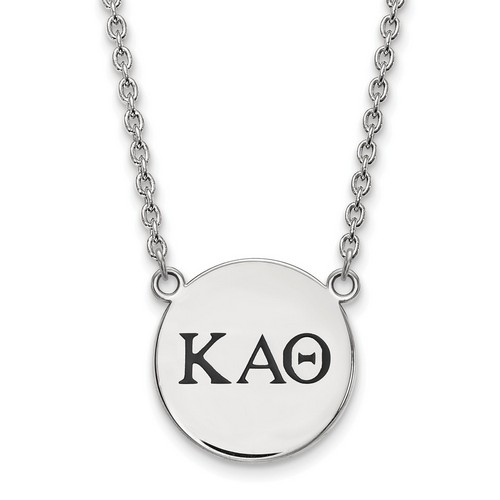 Kappa Alpha Theta Sorority Small Pendant Necklace in Sterling Silver 6.57 gr