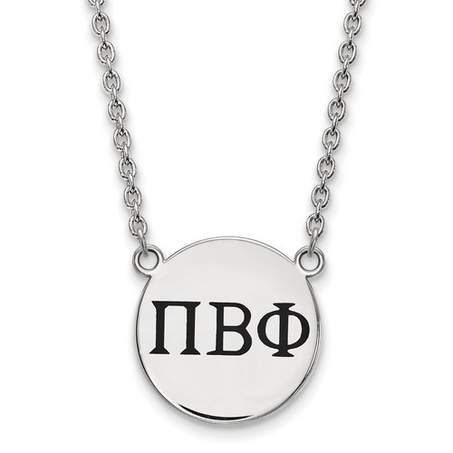 Pi Beta Phi Sorority Small Pendant Necklace in Sterling Silver 6.61 gr