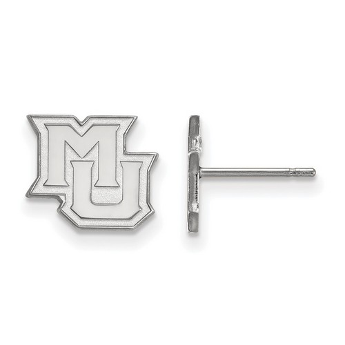 Marquette University Golden Eagles XS Post Earrings in Sterling Silver 1.32 gr