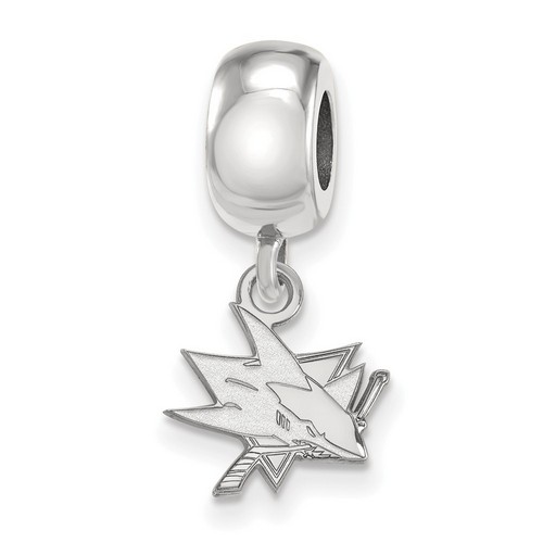 San Jose Sharks XS Dangle Bead Charm in Sterling Silver 2.93 gr