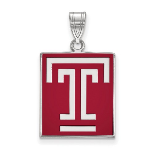 Temple University Owls Large Pendant in Sterling Silver 3.20 gr