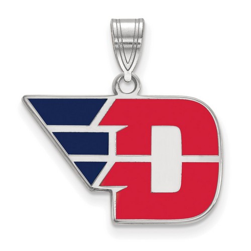 University of Dayton Flyers Medium Pendant in Sterling Silver 2.39 gr