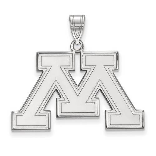 University of Minnesota Golden Gophers Large Pendant in Sterling Silver 4.52 gr