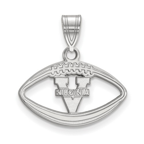 University of Virginia Cavaliers Sterling Silver Football Pendant 1.40 gr