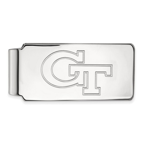 Georgia Tech Yellow Jackets Money Clip in Sterling Silver 16.94 gr