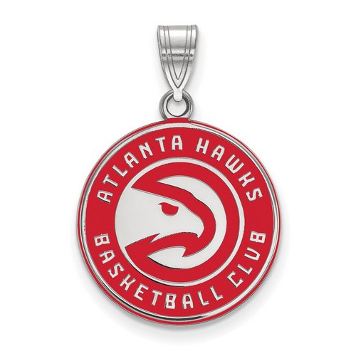 Atlanta Hawks Large Pendant in Sterling Silver 3.00 gr