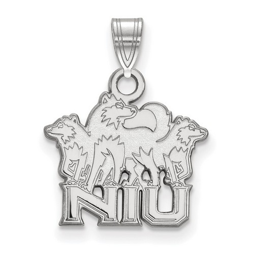 Northern Illinois University Huskies Small Pendant in Sterling Silver 2.14 gr
