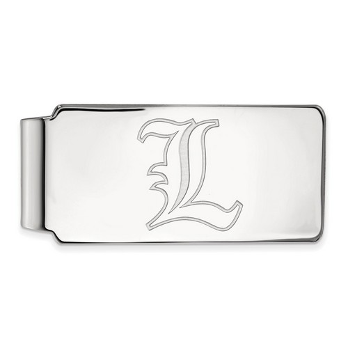 University of Louisville Cardinals Money Clip in Sterling Silver 17.10 gr