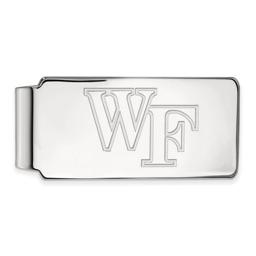 Wake Forest University Demon Deacons Money Clip in Sterling Silver 16.73 gr