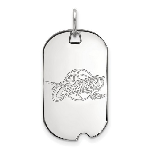 Cleveland Cavaliers Small Dog Tag in Sterling Silver 4.38 gr