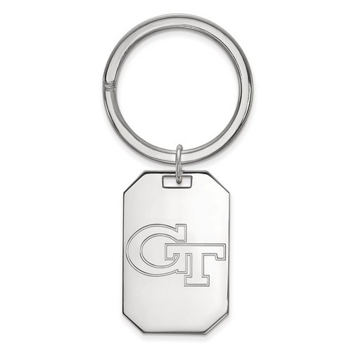 Georgia Tech Yellow Jackets Key Chain in Sterling Silver 12.45 gr