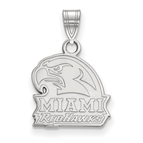Miami University RedHawks Small Pendant in Sterling Silver 1.58 gr