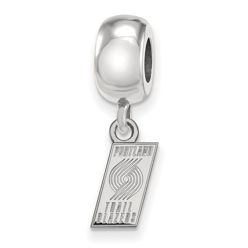 Portland Trail Blazers XS Dangle Bead Charm in Sterling Silver 2.87 gr