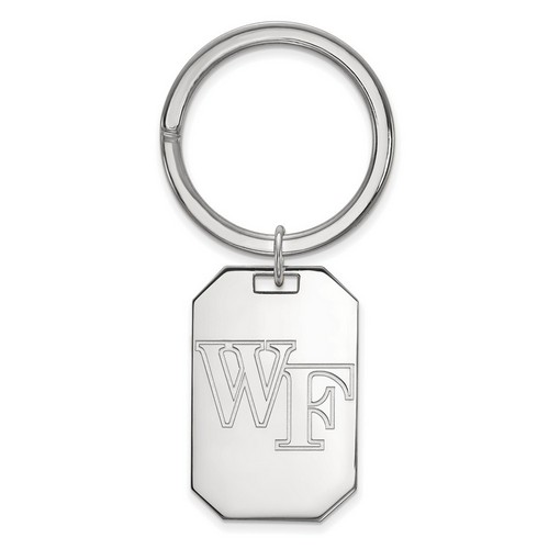 Wake Forest University Demon Deacons Key Chain in Sterling Silver 11.92 gr