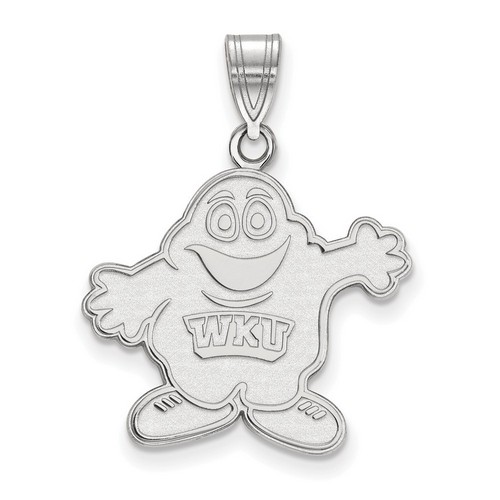 Western Kentucky University Hilltoppers Large Pendant in Sterling Silver 2.38 gr