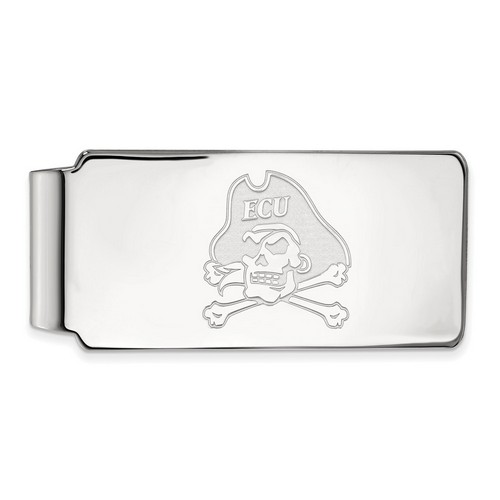 East Carolina University Pirates Money Clip in Sterling Silver 16.95 gr