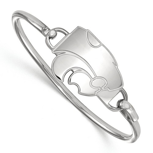 Kansas State University Wildcats Bangle in Sterling Silver 15.66 gr
