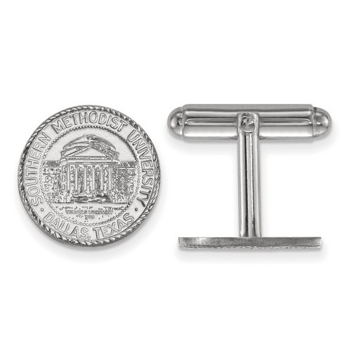 Southern Methodist University SMU Mustangs Sterling Silver Crest Cuff Link