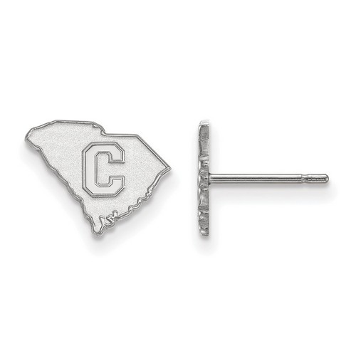 The Citadel Bulldogs XS Post Earrings in Sterling Silver 0.97 gr