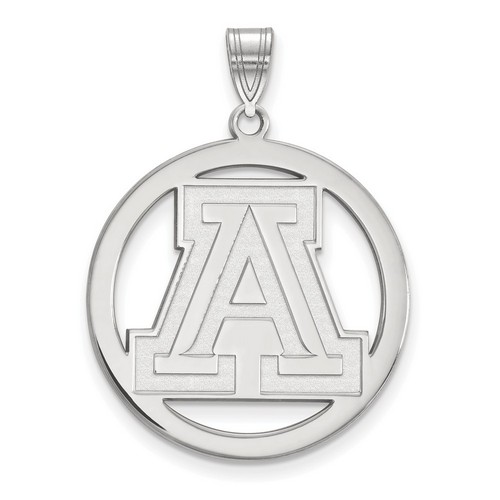 University of Arizona Wildcats Large Sterling Silver Circle Pendant 4.41 gr