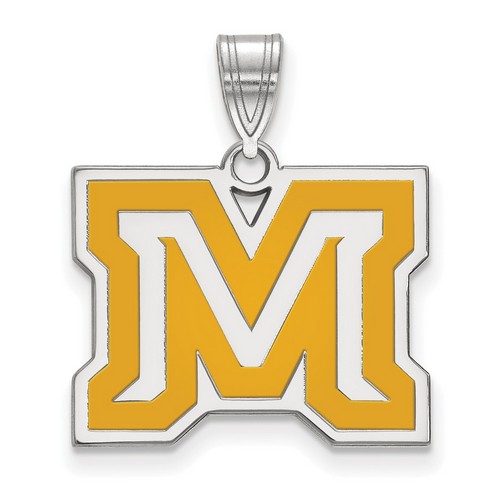 Montana State University Bobcats Medium Pendant in Sterling Silver 3.09 gr