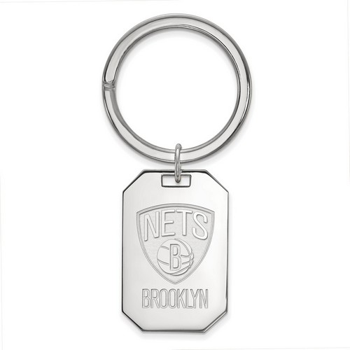 Brooklyn Nets Key Chain in Sterling Silver 11.94 gr