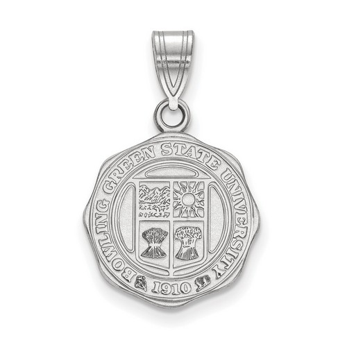 Bowling Green State University Falcons Crest Pendant in Sterling Silver 2.03 gr