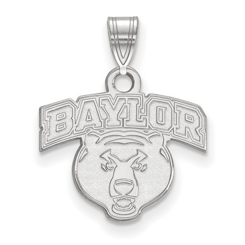 Baylor University Bears Small Pendant in Sterling Silver 1.51 gr
