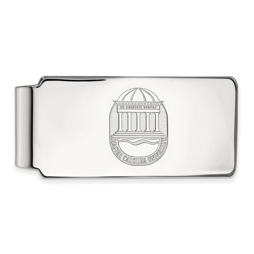 Coastal Carolina University Chanticleers Sterling Silver Money Clip Crest