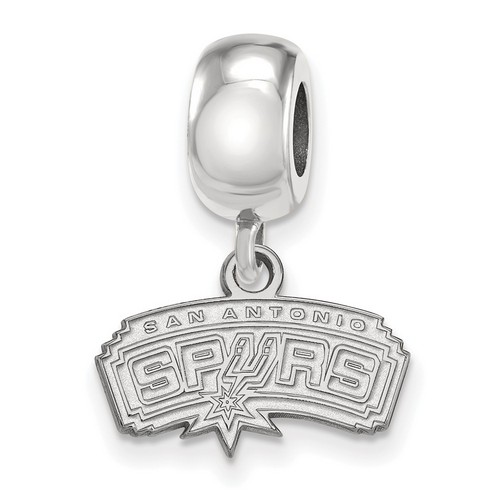 San Antonio Spurs XS Dangle Bead Charm in Sterling Silver 3.31 gr