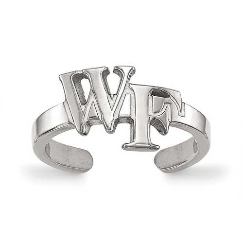 Wake Forest University Demon Deacons Toe Ring in Sterling Silver 1.26 gr