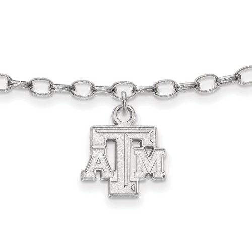 Texas A&M University Aggies Anklet in Sterling Silver 3.20 gr