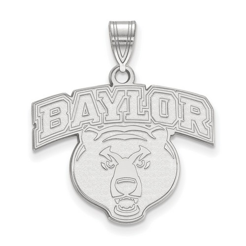 Baylor University Bears Large Pendant in Sterling Silver 3.26 gr