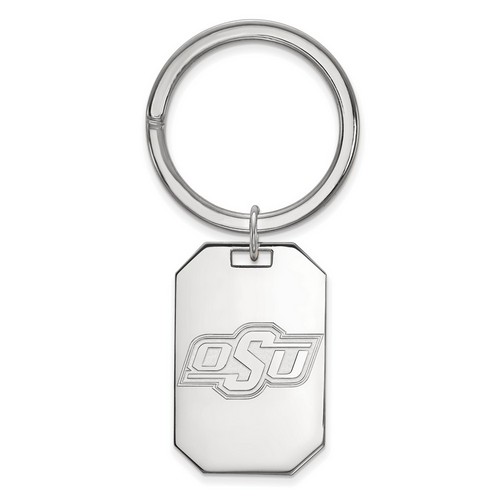 Oklahoma State University Cowboys Key Chain in Sterling Silver 12.15 gr