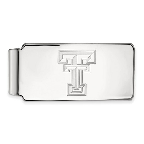 Texas Tech University Red Raiders Money Clip in Sterling Silver 16.79 gr