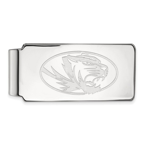 University of Missouri Tigers Money Clip in Sterling Silver 16.44 gr