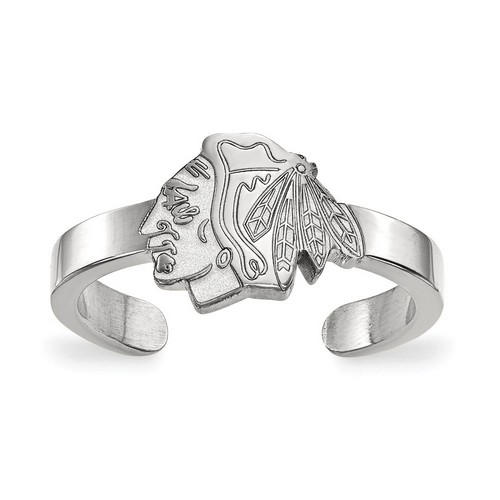 Chicago Blackhawks Toe Ring in Sterling Silver 1.26 gr