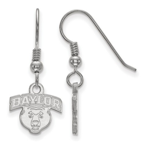 Baylor University Bears XS Dangle Earrings in Sterling Silver 1.48 gr