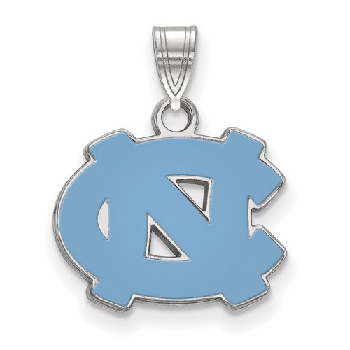 University of North Carolina Tar Heels Small Pendant in Sterling Silver 1.48 gr