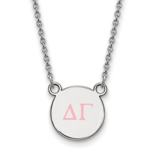 Delta Gamma Sorority XS Pendant Necklace in Sterling Silver 3.34 gr