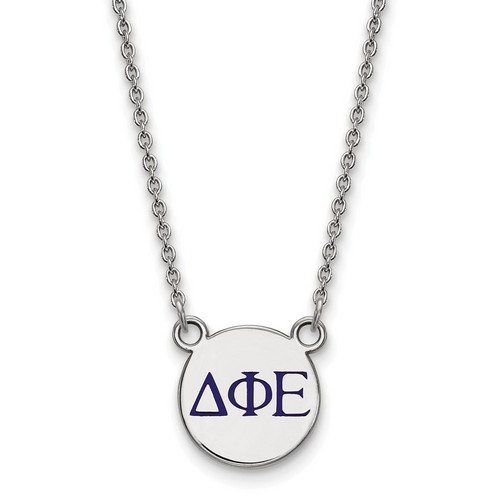 Delta Phi Epsilon Sorority XS Sterling Silver Pendant Necklace 3.34 gr