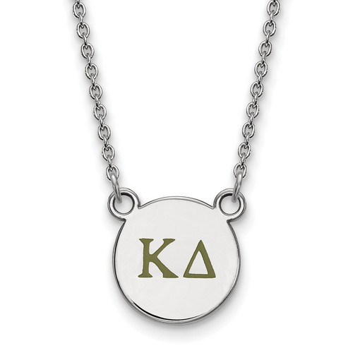 Kappa Delta Sorority XS Pendant Necklace in Sterling Silver 3.34 gr