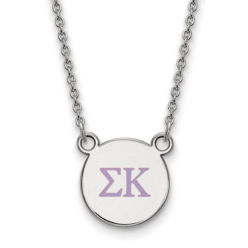 Sigma Kappa Sorority XS Sterling Silver Pendant Necklace 3.34 gr