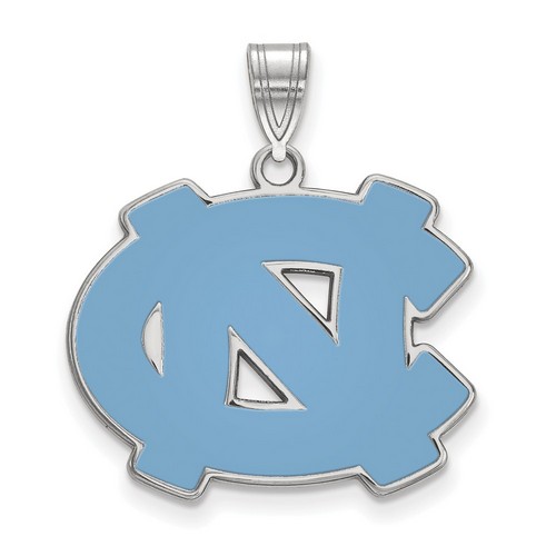 University of North Carolina Tar Heels Large Pendant in Sterling Silver 3.11 gr