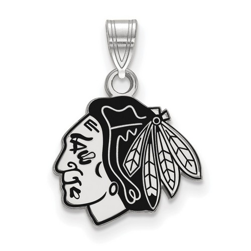 Chicago Blackhawks Small Pendant in Sterling Silver 1.45 gr